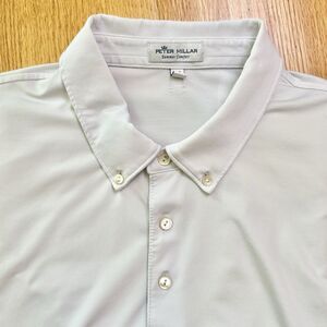 Peter Millar Men's Summer Comfort Polo Shirt Black White Gray Striped Size XXL